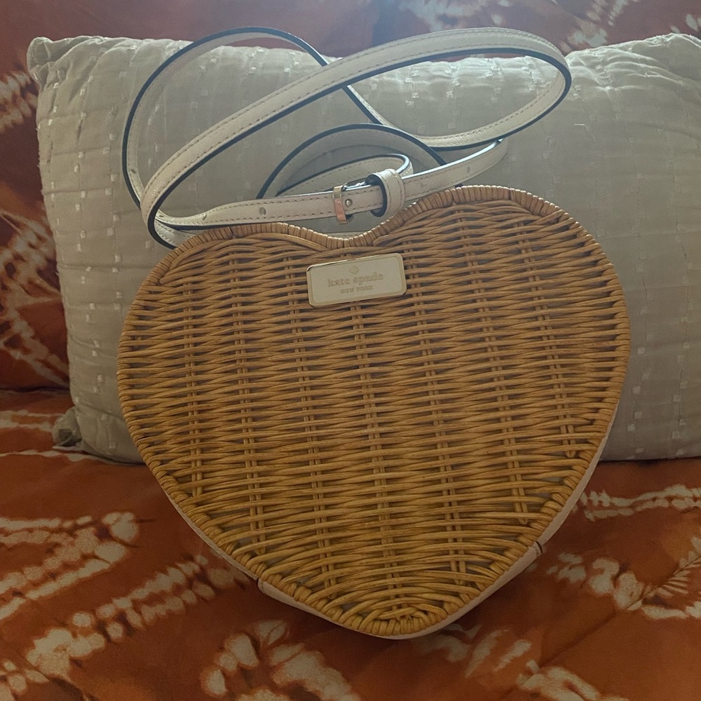 Kate spade love shack wicker bag.  Willing to trade for a telfar medium bag.